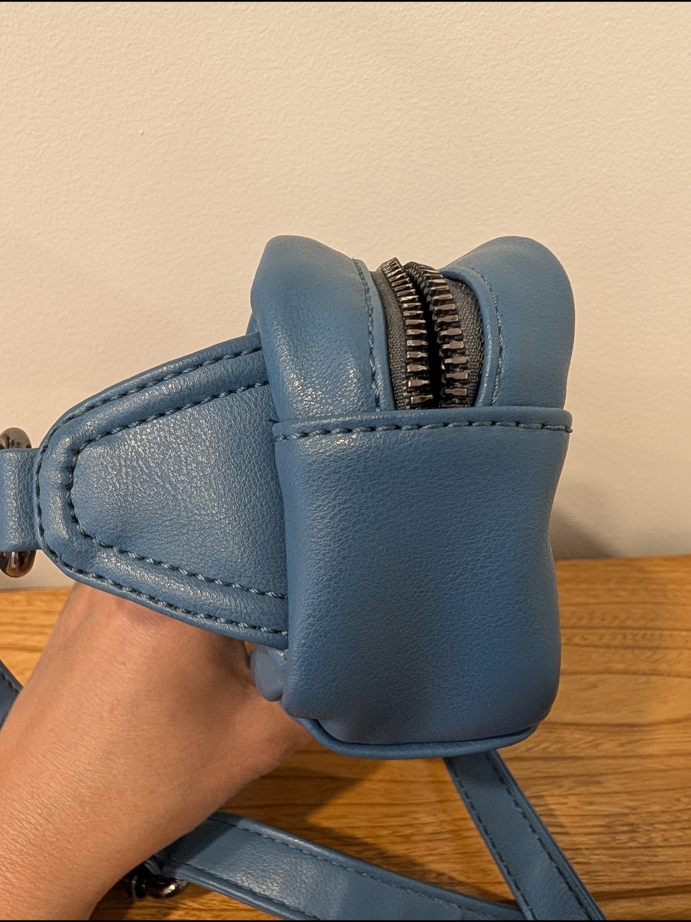 Lula Blue Faux Leather Belt Bag Crossbody Fanny Pack - Picture 8 of 8